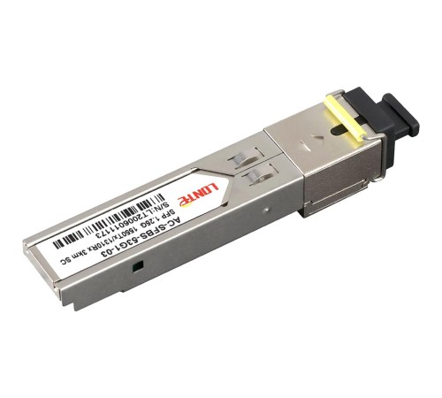 Трансивер/ SFP WDM module, 1.25G, 1550Tx/1310Rx, 3KM, DDM, SC Трансивер/ SFP WDM module, 1.25G, 1550Tx/1310Rx, 3KM, DDM, SC