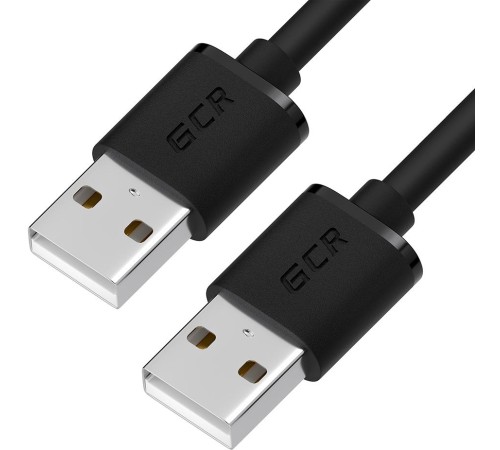 GCR Кабель 1.8m USB AM/AM, черный, 28/28 AWG, экран, армированный, морозостойкий GCR Кабель 1.8m USB AM/AM, черный, 28/28 AWG, экран, армированный, морозостойкий
