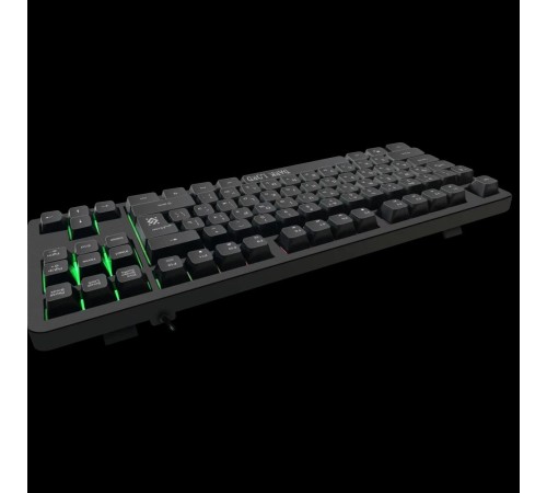 Defender Проводная игровая клавиатура Dark Lord GK-580 RU, черный,радужная,87кнопок