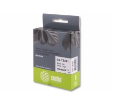 Картридж ленточный Cactus CS-TZ241 TZe-241 черный для Brother 1230/1280/1280VP/2700VP