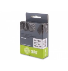 Картридж ленточный Cactus CS-TZ241 TZe-241 черный для Brother 1230/1280/1280VP/2700VP