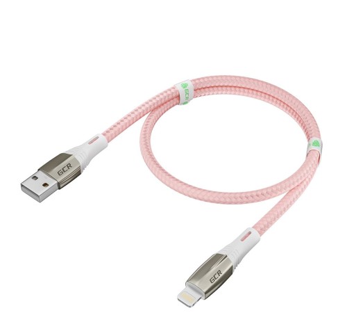 Greenconnect Кабель 1.2m для iPod, iPhone, iPad series MERCEDES& LED, PINK NYLON, супер быстрая зарядка, MFI, GCR-52165 Greenconnect Кабель 1.2m для iPod, iPhone, iPad series MERCEDES& LED, PINK NYLON, супер быстрая зарядка, MFI, GCR-52165