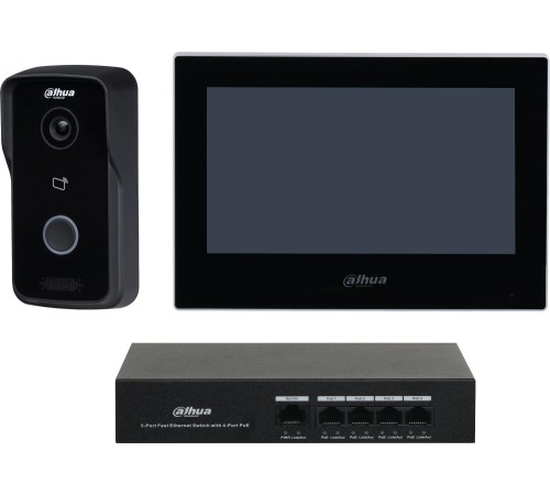 Комплект DHI-VTO2111D-P-S2+DHI-VTH2621G-P+DH-PFS3005-4ET-36E