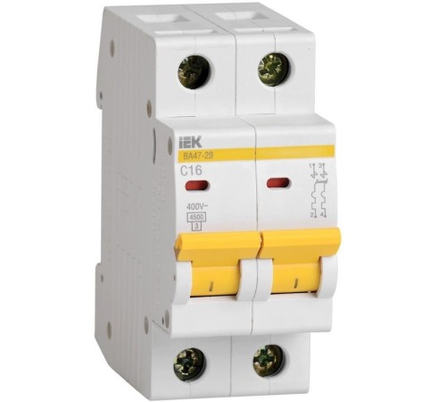KARAT Авт. выкл. ВА47-29 2P B 20А 4,5кА IEK