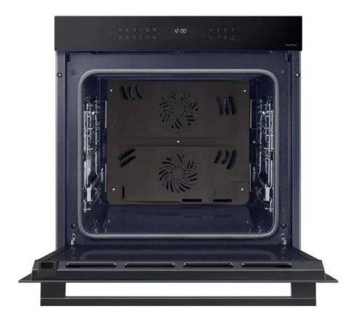 Встраиваемый духовой шкаф Samsung 59.5 x 59.6 x 57 см, Dual Cook, Каталитическая очистка, 2 стекла, Гриль, Конвекция, Сенсорное управление, LED дисплей, Air Sous Vide, Wi-Fi SmartThings, 76 л, цвет: черное стекло