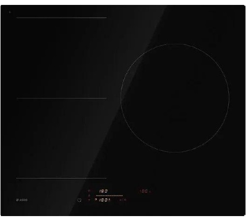 Варочная панель ASKO/ Арт. 745337; Варочная панель ASKO, индукционная, 60 см, 3 зоны нагрева, 12 уровней мощности + Boost, автоматическое распознавание посуды, слайдерное управление, Auto Bridge, пауза, автоматические программы Plus, таймер, индикация ост