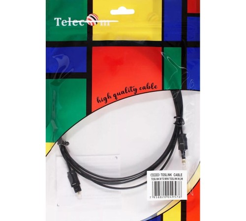 Кабель/ Оптический кабель (Toslink)-M -- >(Toslink)-miniM ,2m, Telecom <TOC2023-2M>