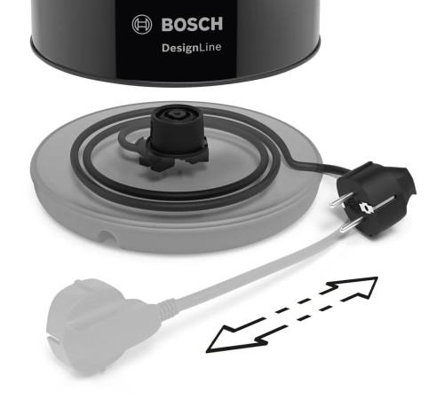 Чайник BOSCH/ мощность — 2400Вт; объем — 1.7л; корпус — нержавеющая сталь; фильтр от накипи, цвет — черный Чайник BOSCH/ мощность — 2400Вт; объем — 1.7л; корпус — нержавеющая сталь; фильтр от накипи, цвет — черный