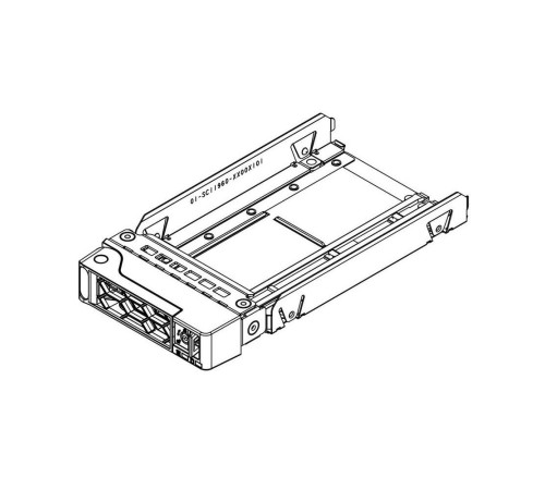 Переходник для установки 2х2.5" HDD/ 2.5" thin profile drive tray Orange tab (for hotswap NVMe d