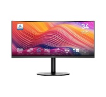 Монитор MSI Modern MD342CQP 34" 21:9 UWQHD(3440x1440) VA Curve 1500R,1ms(MPRT),3000:1,100M:1,300nit,178/178,2*HDMI,1*DP,2xUSB-A,USB-B,USB-C,Speaker,Tilt,Swivel,Height,120Hz (существенное повреждение коробки)