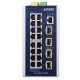 коммутатор/ PLANET IGS-6325-16T4S IP30 Industrial L3 16-Port 10/100/1000T + 4-port 1G/2.5G SFP Full Managed Switch (-40 to 75 C, dual redundant power input on 9~48VDC terminal block, 2*DI, 2*DO, ERPS Ring, 1588 PTP TC, Modbus TCP, Cybersecurity features,