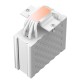 Кулер для процессора/ CPU Cooler PCCooler RZ500 WH (250W, 4-pin PWM, 155mm, Al/Cu, 5x6mm, 1x120mm, 86.73CFM, 32dBA, 2200RPM, S: 1851/1700/1200/115X, AM5/AM4, white)