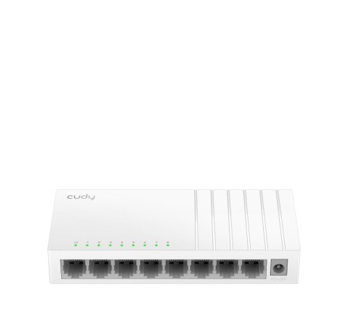 Коммутатор/ 8-Port 10/100 Mbps Desktop Switch, 8 10/100M RJ45 Ports, Loop Detection, Desktop Plastic Case, Power Saving, Plug & Play