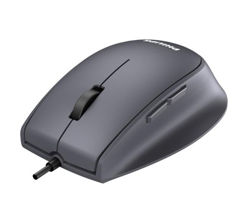 Аксессуары Philips  Проводная Мышь SPK7327, 5 кноп., USB 2.0, 1600dpi, бесшумная, Чёрный