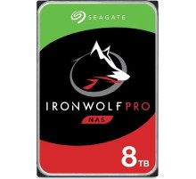Жесткий диск/ HDD Seagate SATA3 8TB NAS Ironwolf Pro 6Gb\s 7200 256Mb 1 year warranty (replacement ST8000VN0022, ST8000NE001)