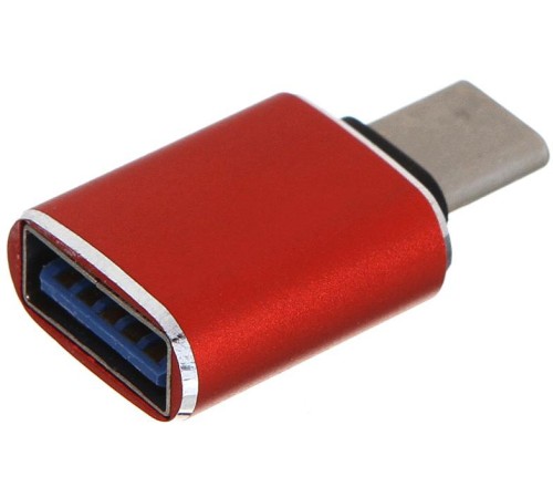 GCR Переходник USB Type C на USB 3.0, M/AF, красный, GCR-52298 GCR Переходник USB Type C на USB 3.0, M/AF, красный, GCR-52298
