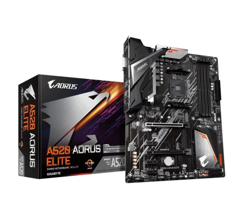 Материнская плата/ MB GIGABYTE AMD A520 sAM4, 4xDDR4(128GB), DVI-D/HDMI 2.1, 2xPCIe 3.0x16, 3xPCIe 3.0, 1xLAN, 4xSATA 6Gb/s, 1xM.2, 4xUSB 3.2, 4xUSB 2.0, 1xPS/2, ATX Материнская плата/ MB GIGABYTE AMD A520 sAM4, 4xDDR4(128GB), DVI-D/HDMI 2.1, 2xPCIe 3.0x16, 3xPCIe 3.0, 1xLAN, 4xSATA 6Gb/s, 1xM.2, 4xUSB 3.2, 4xUSB 2.0, 1xPS/2, ATX