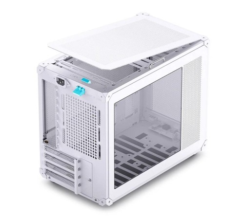 Корпус без блока питания/ Case JONSBO C6 MAX Handle, Mini-Tower, TG, no fan, 1xUSB-A 3.0 + 1xUSB-C 3.1, mATX, mITX White