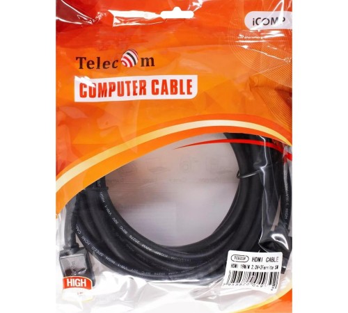 Кабель/ Кабель HDMI-19M --- HDMI-19M ver 2.0+3D/Ethernet ,5m, 2 фильтраTelecom <TCG215F-5M>