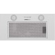 ВЫТЯЖКА HOMSair Camelia Power 60 Inox/ полновстраиваемая, кнопочное управление, 3 скорости, 580 м3/ч, до 30 м2, 52 дБ, светодиодное LED-освещение, угольный фильтр CF02X 1 шт., ШхВхД: 650х172х260 мм, нержавеющая сталь