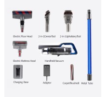 Пылесос вертикальный Jimmy Cordless Vacuum Cleaner JV63 Graphite+Blue с адаптером модели ZD24W300060EU