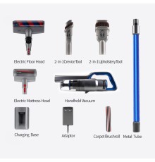 Пылесос вертикальный Jimmy Cordless Vacuum Cleaner JV63 Graphite+Blue с адаптером модели ZD24W300060EU