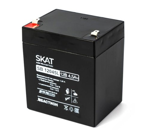(2532) Бастион SKAT SB 12045L АКБ СК 12В/4,5 Ач/F1/Срок службы 4 года/1 г.г (2532) Бастион SKAT SB 12045L АКБ СК 12В/4,5 Ач/F1/Срок службы 4 года/1 г.г