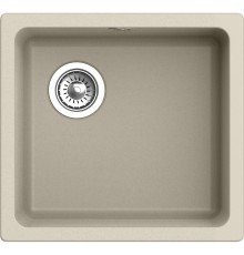 Кухонная мойка RIVELATO RIVELATO Мойка BERKANA 45 1-чаш 485*455, монтаж: универсальный, материал: кварц, цвет: темно-бежевый