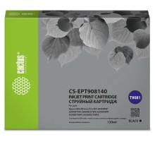 -/ Картридж струйный Cactus CS-EPT908140 T9081 черный (130мл) для Epson WorkForce WF-6090DW/WF-6590DWF