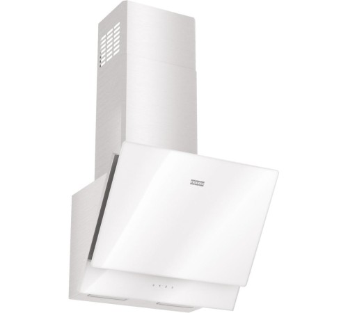 Вытяжка Franke/ Best, Вытяжка наклонная TEMPER 50 WH/SS, 50 см, 1000 м3/ч, сенсорное управление, LED освещение, 62 дБ, Угольный фильтр Ф-09 (опция), Основной цвет белый, Фальштруба нержавеющая сталь