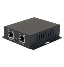 Удлинитель Ethernet+PoE / коммутатор OSNOVO SW-8030/D PoE удлинитель/ коммутатор Gigabit Ethernet на 3 RJ45 порта. Порты: 2 х GE (10/100/1000 Base-T) с поддержкой PoE (до 28W) + 1 x GE (10/100/1000 Base-T) Uplink с поддержкой питания по