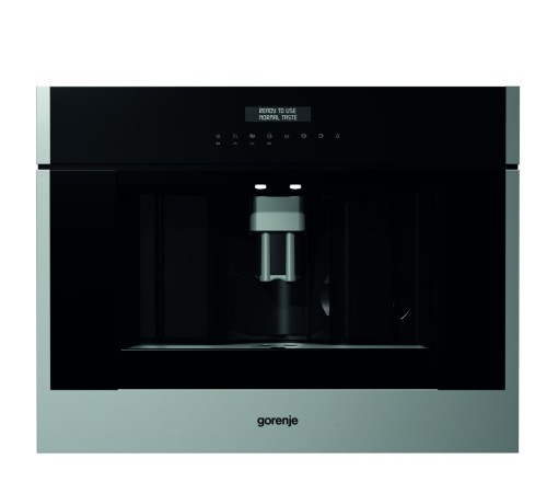 Встраиваемая кофемашина GORENJE/ Автоматическая кофемашина, Материал: Нержавеющая сталь, Максимальная мощность: 1350 Вт, Габаритные размеры (вхшхг): 45,5 × 59,5 × 38,1 см, Вес (брутто/нетто): 27,2 / 22,6 кг