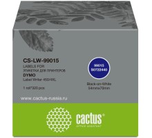 -/ Этикетки Cactus CS-LW-99015 сег.:70x54мм черный белый 320шт/рул Dymo Label Writer 450/4XL