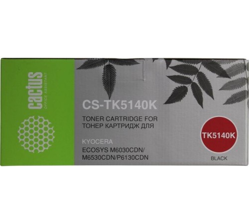-/ Картридж лазерный Cactus CS-TK5140K TK-5140K черный (7000стр.) для Kyocera Ecosys M6030cdn/M6530cdn/