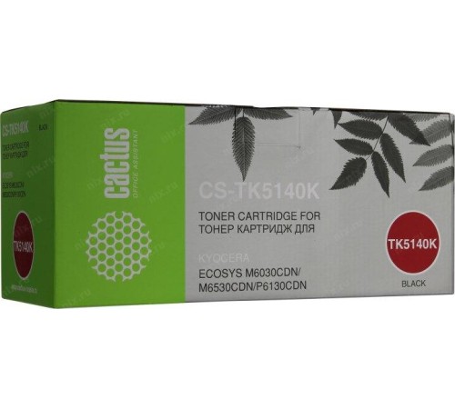 -/ Картридж лазерный Cactus CS-TK5140K TK-5140K черный (7000стр.) для Kyocera Ecosys M6030cdn/M6530cdn/