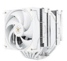 Кулер для процессора/ CPU Cooler Thermalright Royal Pretor 130 White (4-pin PWM, 158mm, Ni/Cu, 6x6mm, 1x120+1x130mm, 80.45CFM/81.88CFM, 29.4dBA/28.3dBA, 2150PM/1750RPM, S: 1200, 1700, 1851, 2011, 2066, 115X, AM4, AM5, white)