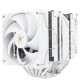 Кулер для процессора/ CPU Cooler Thermalright Royal Pretor 130 White (4-pin PWM, 158mm, Ni/Cu, 6x6mm, 1x120+1x130mm, 80.45CFM/81.88CFM, 29.4dBA/28.3dBA, 2150PM/1750RPM, S: 1200, 1700, 1851, 2011, 2066, 115X, AM4, AM5, white)