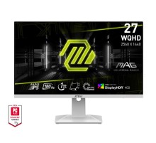Монитор MSI MAG 274QRFW X32 27" 16:9 WQHD(2560x1440) Rapid IPS Flat, DisplayHDR 400, 0,5ms, 1000:1, 100M:1, 300nits, 2xHDMI 2.0b, DP 1.4a, Tilt, Swivel, Height,Pivot,VESA,320Hz,White,1y w-ty