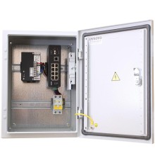 Коммутатор/ OSNOVO Промышленный PoE коммутатор на 11 портов, 6 *10/100Base-T с PoE (до 30W), 2 *10/100Base-T с PoE (до 60W), 1*10/100/1000Base-T, 2 порта SFP (1000Base-X), суммарно PoE до 300W
