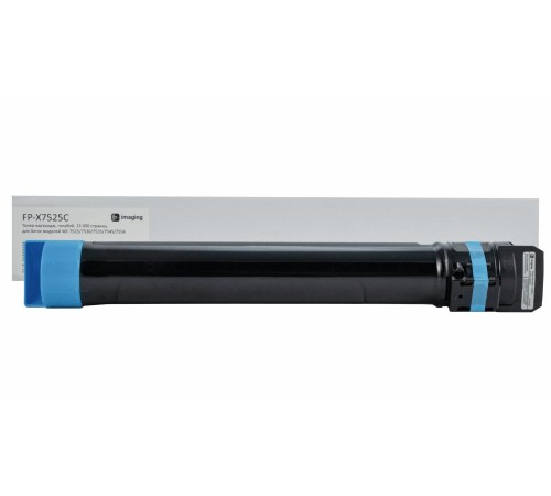 Тонер-картридж F+ imaging, голубой, 15 000 страниц, для Xerox моделей WC 7425/7428/7435 (аналог 006R01402), FP-X7425C
