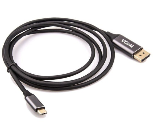 Кабель-адаптер/ Кабель-адаптер USB 3.1 Type-Cm --> DP(m) 4K@60Hz, 1.8m , Aluminium Shell,VCOM <CU422MC-1.8M> Кабель-адаптер/ Кабель-адаптер USB 3.1 Type-Cm --> DP(m) 4K@60Hz, 1.8m , Aluminium Shell,VCOM <CU422MC-1.8M>