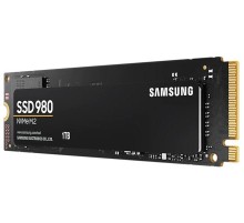 Твердотельный накопитель SSD M.2 (PCI-E NVMe) 1Tb (1024GB) Samsung 980 (R3500/W3000MB/s) (MZ-V8V1T0BW) 1year