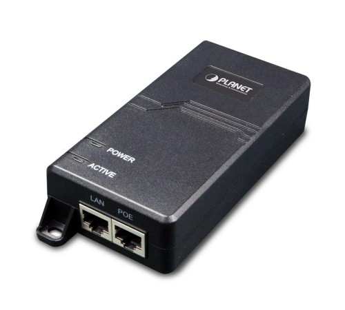 инжектор/ PLANET Single Port 10/100/1000Mbps Ultra POE Injector (60 Watts) - w/internal power, 802.3at PoE compatible