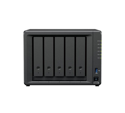 Система хранения данных Synology QC 2,2GhzCPU/8Gb(32)/RAID0,1,10,5,6/ 5HP HDD SATA(3.5', 2.5')upto 15 HDD (2xDX525)/2xM.2/2xUSB3.2/2x2.5GbE/iSCSI/(1xExp.)/1xPS/1YW repl DS1522+