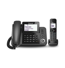 Беспроводной телефон DECT Panasonic KX-TGF310RUM серый металлик