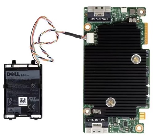 Dell PERC H755 RAID Controller, 8GB, установка спереди, PowerEdge T150, T550, R450, R550, R650xs, R6525, R750, R750xa, R750xs, R7525 (405-AAXO) (id 16630)