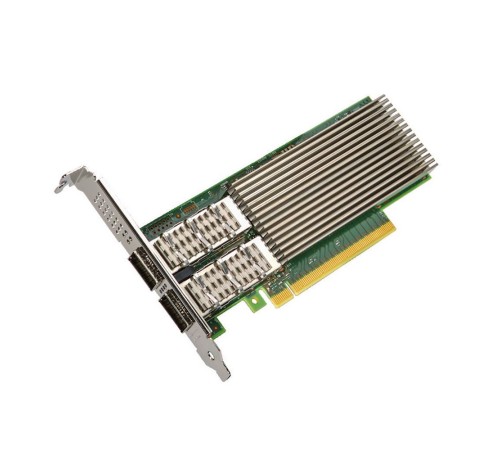 Сетевой адаптер Intel® Ethernet Network Adapter E810-CQDA2, 2xQSFP28 ports, 100GbE, PCI-E x16 gen3/gen4, iWARP/RoCEv2, IEEE 1588 PTP, ADQ, iSCSI, NFS, VMDq. PCI-SIG* SR-IOV Capable (E810CQDA2G2P5) (id 28152)