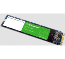 Твердотельный накопитель WD SSD Green, 480GB, M.2(22x80mm), SATA3, 3D TLC, R/W 545/н.д., IOPs н.д./н.д., TBW н.д., DWPD н.д. (WDS480G2G0B) (id 19850)