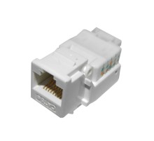 Модуль Keystone неэкранированный RJ45 cat.5e, 90° без инструмента белый Netko Expert CKC KJ15-CE-US/WH (54435)