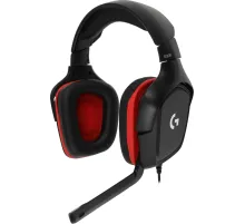 Наушники с микрофоном Logitech G331 черный/красный 2м мониторные оголовье (981-000758) (id 27645)